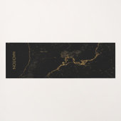 Gold Black Marmer Yogamat (Achterkant (horizontaal))