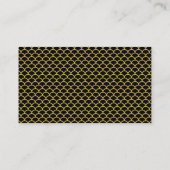 GOLD BLACK MERMAID THEMA TRIM VISITEKAARTJE (Achterkant)