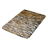 Gold & Black Modern Safari Rain Oerwoud Glam Badmat (Gekanteld)