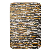 Gold & Black Modern Safari Rain Oerwoud Glam Badmat (Voorkant Verticaal)