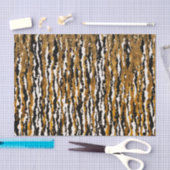 Gold & Black Modern Safari Rain Oerwoud Glam Party Tissuepapier (Craft)