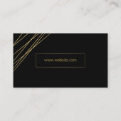 Gold Black Modern Visitekaartje (Achterkant)