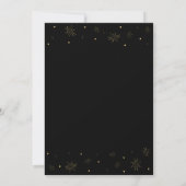 Gold & Black | Moderne Chique 80ste Verjaardagsfee Kaart (Achterkant)