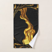 Gold Black Monochrome Christian Achempong Opulent (Serviette à main)