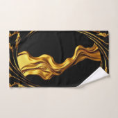 Gold Black Monochrome Christian Achempong Opulent (Serviette à main)