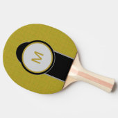 Gold Black Monogram Tafeltennisbatje (Zijkant)