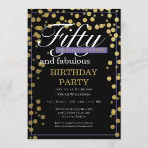 Gold Black Script, vijftig jaar oud Kaart