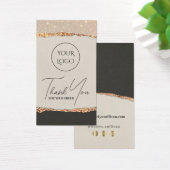 Gold black-shimmer papier pakket visitekaartje (Bureau)