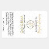 Gold & Black Soap Artiste Étiquette fait maison (Devant)