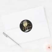 Gold Black Sparkle 50 & Fabuleux Sticker Anniversa (Enveloppe)