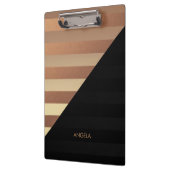 Gold Black Stripes Klembord (Links)