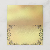 Gold & Black Swirl Gothic Wedding (Buitenkant ongevouwen)