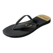Gold Black Teenslippers (Schuin)