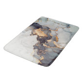 Gold Black White Marble  Badmat (Gekanteld)