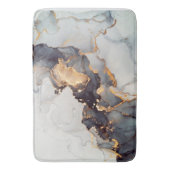 Gold Black White Marble  Badmat (Voorkant Verticaal)