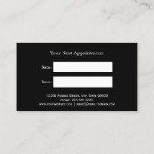 Gold Black White Stripes Hair Styliste Rendez-vous (Dos)