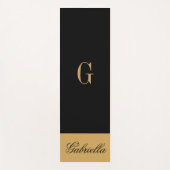 Gold Black Yogamat (Voorkant)