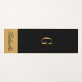 Gold Black Yogamat (Voorkant (horizontaal))