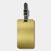Gold Blank Sjabloon Bagagelabel (Voorkant verticaal)