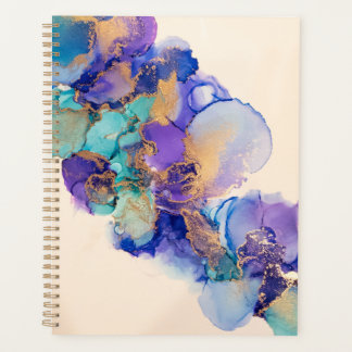Gold Blauwgroen en Paars Planner