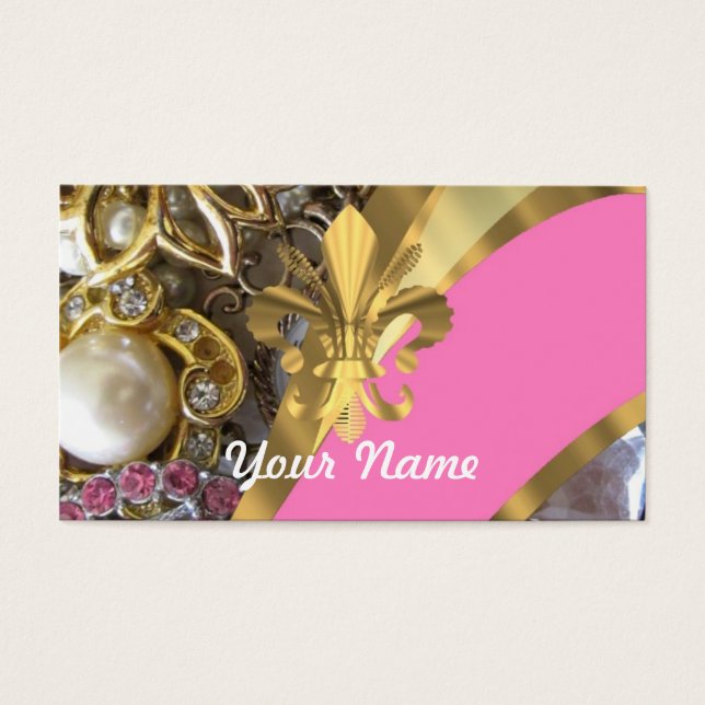 Gold bling fleur de lys (Devant)