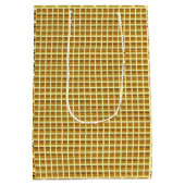 Gold Block on Bleek Yellow Medium Gift Bag Medium Cadeauzakje (Achterkant)