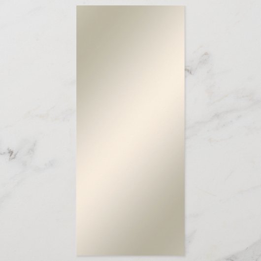 Gold Bloemen Wedding Menu (Achterkant)