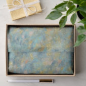 Gold Blue Abstract Tissuepapier (Geschenk)