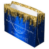 Gold Blue Black Drivers voor grote cadeautas (Achterkant Gekanteld)