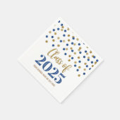 Gold Blue Confetti Klasse van 2025 Servet (Hoek)