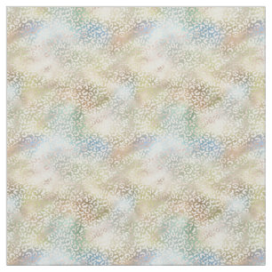 Gold Blue Green Leopard-printer Stof