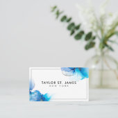 Gold Blue Painter Professional Visitekaartje (Staand voorkant)