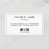 Gold Blue Painter Professional Visitekaartje (Achterkant)