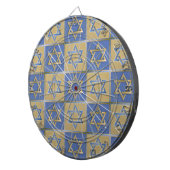 Gold Blue Star van David Art Panels Dartbord (Voorkant Rechts)
