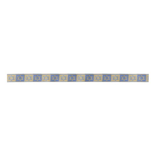 Gold Blue Star van David Art Panels Lint (Voorkant)