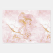 Gold Blush Marble Inpakpapier Vel (Voorkant 2)