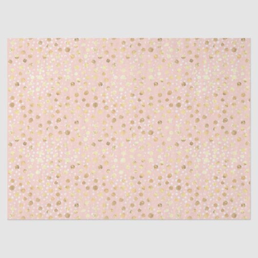 Gold Blush Pink Animal Print    Tissuepapier (Voorkant)