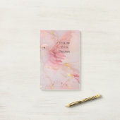 Gold Blush Pink Birds Baby shower Post-it® Notes (Op bureau)