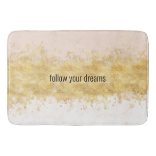 Gold Blush Pink Glam  Badmat