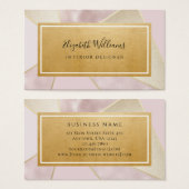 Gold Blush Pink Interior Designer Visitekaartjes (Voorkant /achterkant)