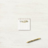 Gold Bohemian Feather op Rustige houten planken Post-it® Notes (Op bureau)