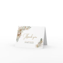 Gold Boho/Bohemian Wedding Favor Dank je wel