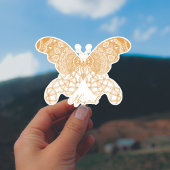 Gold Boho Butterfly Sticker