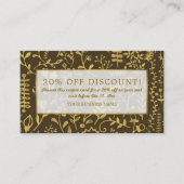 Gold Boho Floral, bon de réduction (Devant)