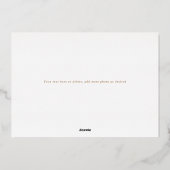 Gold Boho Natural Photo Graduation Faire-part (Verso)