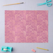 Gold Boho Peacocks op de roze ontkoppeling Tissuepapier (Craft)