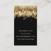 Gold Bokeh | Abstracte achtergrond van Luxemburg Visitekaartje (Achterkant)