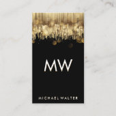 Gold Bokeh | Abstracte achtergrond van Luxemburg Visitekaartje (Voorkant)