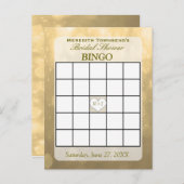 Gold Bokeh | Carte Bingo (Devant / Derrière)