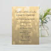 Gold Bokeh | FAIRE-PART DE MARIAGE (Debout devant)